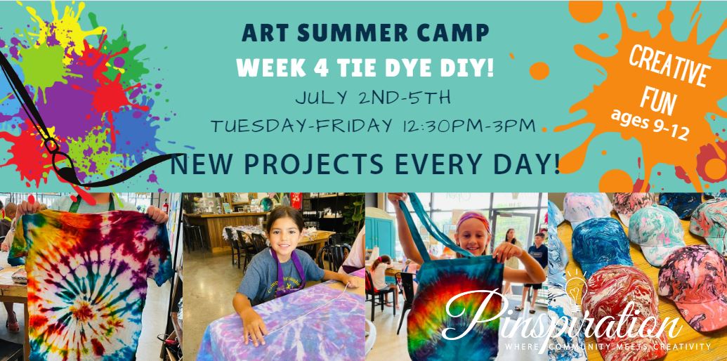 Art Summer Camp Week 4: Tie Dye DIY